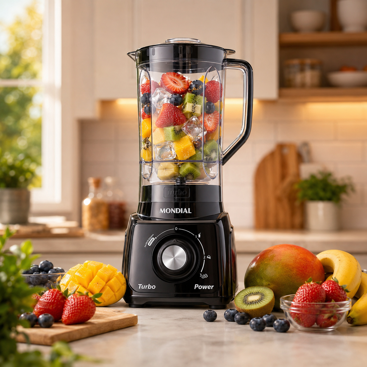 Liquidificador Mondial L-99 Turbo Power 550W com Jarra 2,2L