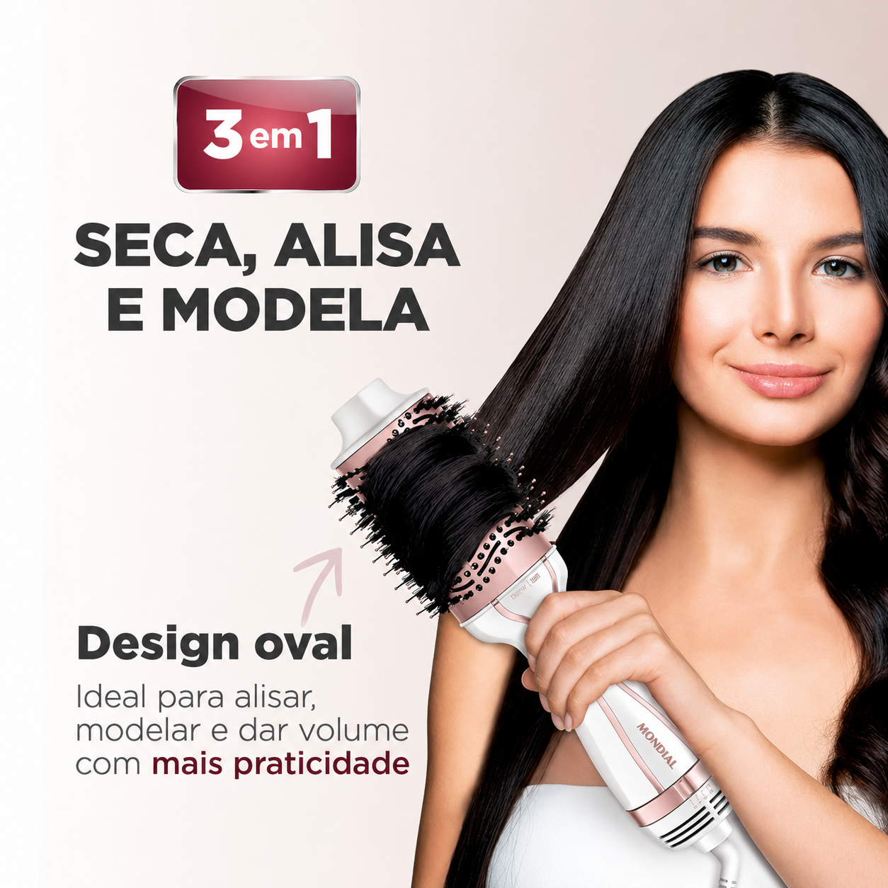 Escova Secadora Oval Mondial ES-50 1300W Bivolt