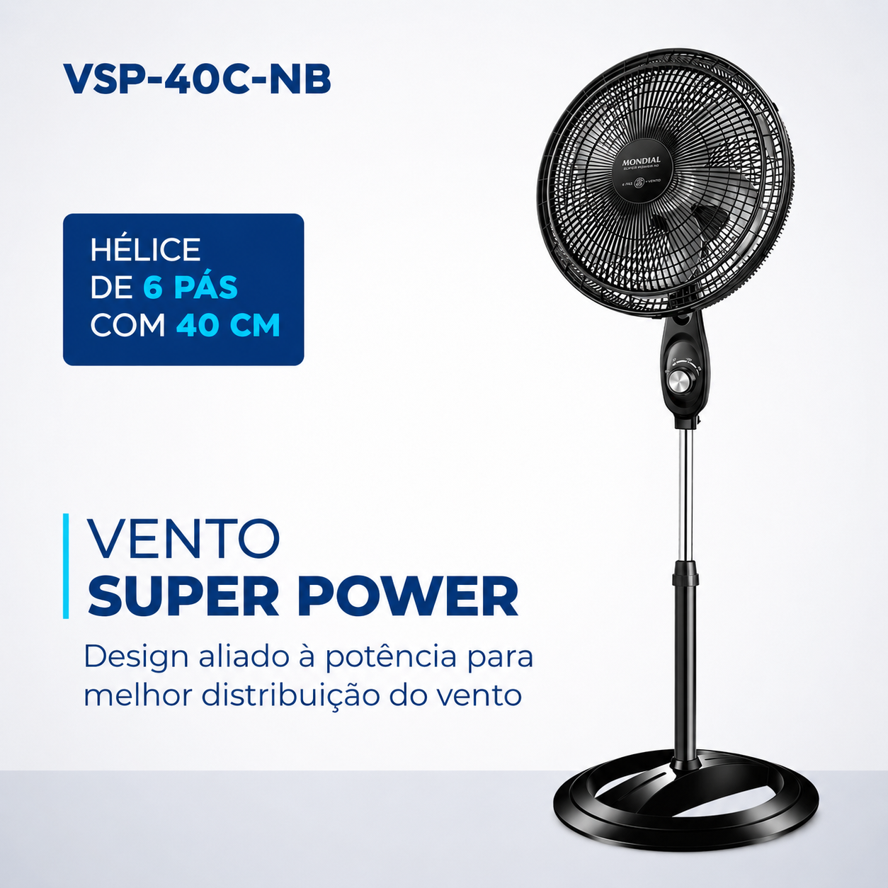 Ventilador de Coluna Mondial Super Power 40cm 110V