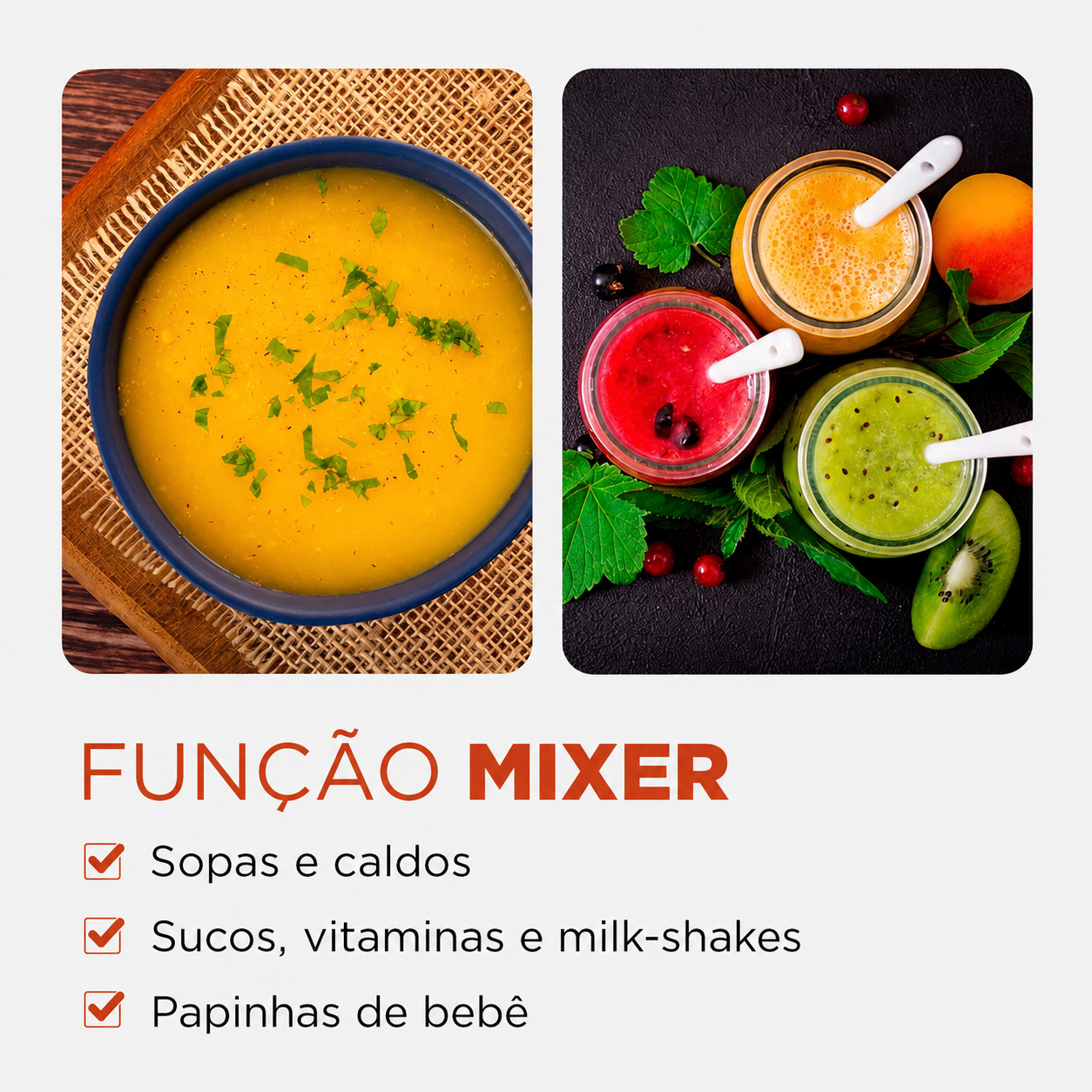 Mixer Turbo Mondial M-14 3 em 1 350W